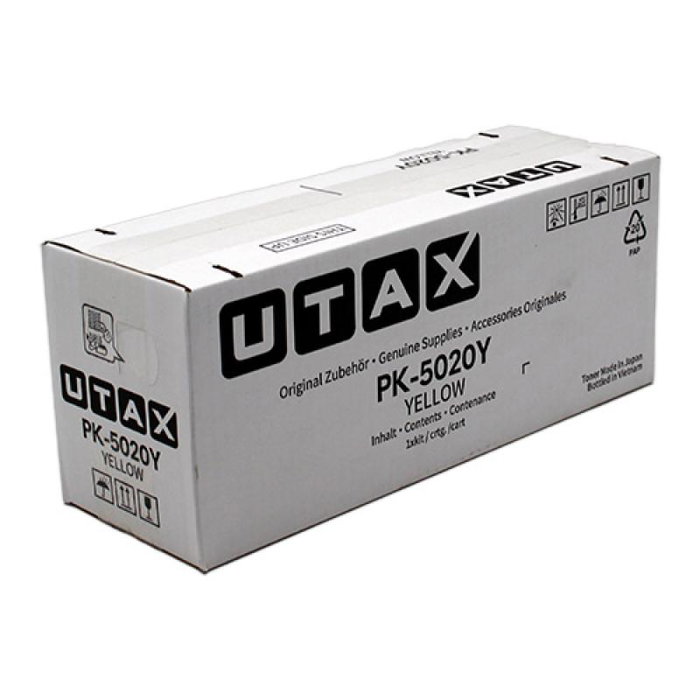 Utax PK-5020Y Tóner Original Amarillo Compatible con P-C3563DN, P-C3563i, P-C3567i