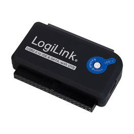 LogiLink Adaptador USB 2.0 a IDE/SATA 2.5" y 3.5" AU0006C Negro