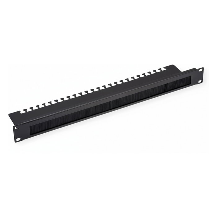 VALUE 19-Zoll-Kabeldurchführung 1 HE, Mit Bürstendichtung & Kabelträgerplatte, Schwarz VALUE 19-Zoll-Kabeldurchführung 1 HE, Mit Bürstendichtung & Kabelträgerplatte, Schwarz