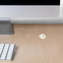 Emuca Lote de 10 interruptores para empotrar D21x21, Plástico, Blanco