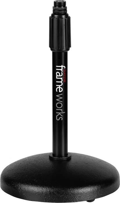 FRAMEWORKS Soporte de Micro de Sobremesa Base Redonda con Altura Regulable