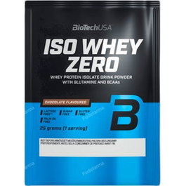 BIOTECHUSA Iso Whey Zero - Batido de Proteína de Suero Aislado, Sabor Caramelo Salado, 25 g