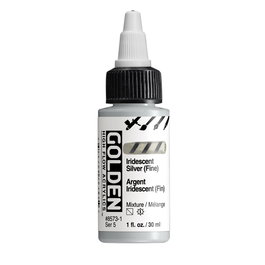 Golden High Flow Colores Acrílicos Plata Iridiscente (Fino) 30 ml