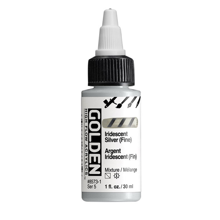 Golden High Flow Colores Acrílicos Plata Iridiscente (Fino) 30 ml Golden High Flow Colores Acrílicos Plata Iridiscente (Fino) 30 ml
