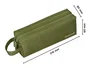 Liderpapel Estuche portatodo Classic rectangular con asa verde militar