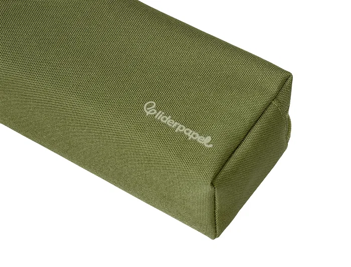 Liderpapel Estuche portatodo Classic rectangular con asa verde militar