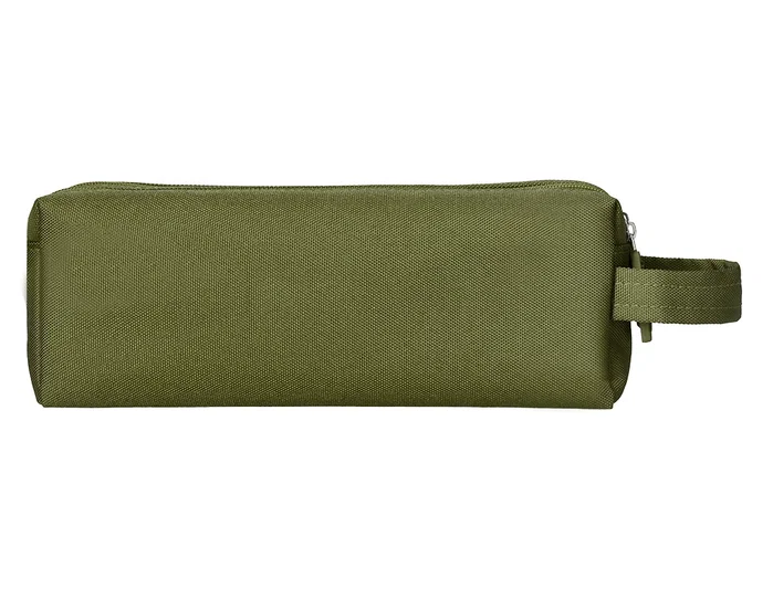 Liderpapel Estuche portatodo Classic rectangular con asa verde militar