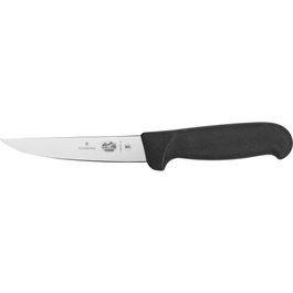 Victorinox Fibrox Ausbeinmesser 12cm de deshuesar, Negro / Plata, 12 cm de hoja de longitud
