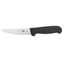 Victorinox Fibrox Ausbeinmesser 12cm de deshuesar, Negro / Plata, 12 cm de hoja de longitud