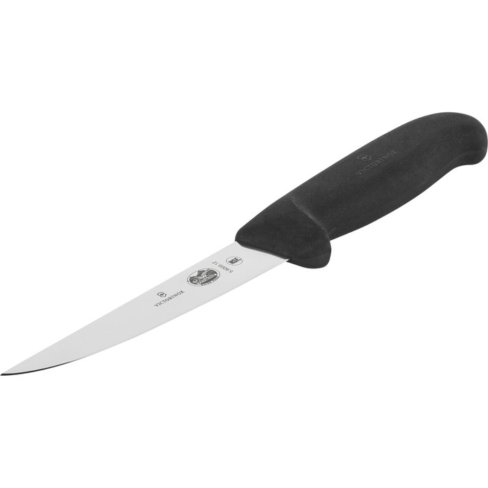 Victorinox Fibrox Ausbeinmesser 12cm de deshuesar, Negro / Plata, 12 cm de hoja de longitud Victorinox Fibrox Ausbeinmesser 12cm de deshuesar, Negro / Plata, 12 cm de hoja de longitud