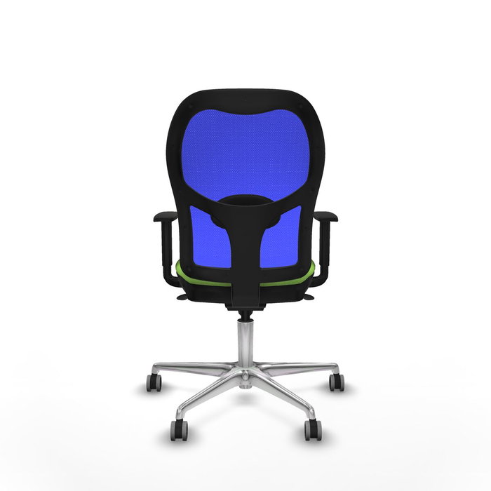 PIQUERAS Y CRESPO Silla de oficina Jorquera con mecanismo sincro, tela pistacho y malla azul PIQUERAS Y CRESPO Silla de oficina Jorquera con mecanismo sincro, tela pistacho y malla azul