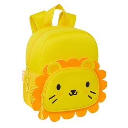 Mochila Infantil Safta Leon Amarillo 20 x 25 x 9 cm