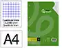 Liderpapel Recambio A4 100 Hojas 100gr Cuadro 5mm Con Doble Margen 4 Taladros