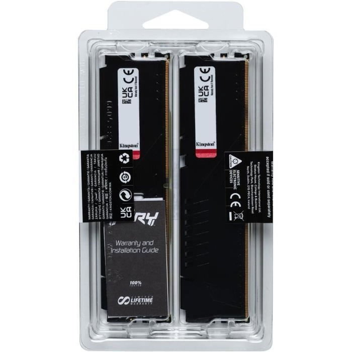 Kingston FURY Beast 32 GB (2 x 16 GB) DDR5 6000 MT/s CL30 DIMM Negro