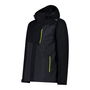 Chaqueta Deportiva para Hombre Campagnolo Man Zip Detachable Inn Negro M