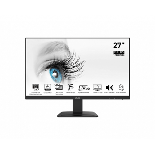 MSI Monitor PRO MP273 E14A. 9S6-3PB4CH-250 | 27" IPS Flat 1920x1080 144Hz Negro MSI Monitor PRO MP273 E14A. 9S6-3PB4CH-250 | 27" IPS Flat 1920x1080 144Hz Negro