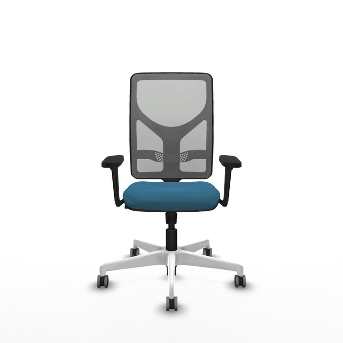 PIQUERAS Y CRESPO Silla de oficina Motilla con mecanismo Sincro, Verde petróleo y Gris PIQUERAS Y CRESPO Silla de oficina Motilla con mecanismo Sincro, Verde petróleo y Gris