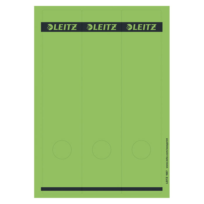 LEITZ Etiquetas para Archivadores de 8 cm de Ancho, 61,5 x 285,0 mm LEITZ Etiquetas para Archivadores de 8 cm de Ancho, 61,5 x 285,0 mm