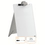 Nobo Atril de sobremesa pizarra de cristal borrado en seco blanco 216x297 mm