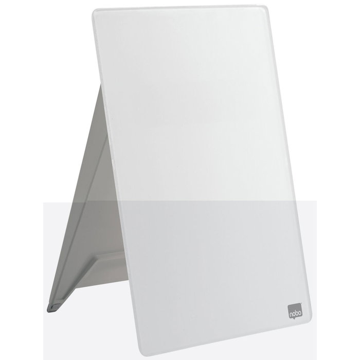 Nobo Atril de sobremesa pizarra de cristal borrado en seco blanco 216x297 mm Nobo Atril de sobremesa pizarra de cristal borrado en seco blanco 216x297 mm