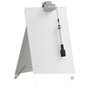 Nobo Atril de sobremesa pizarra de cristal borrado en seco blanco 216x297 mm