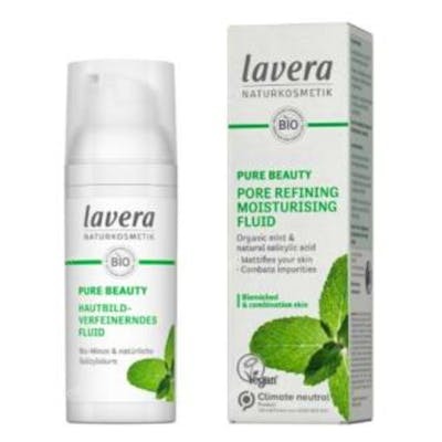 LAVERA Fluido Hidratante Purificante de Menta para Piel con Impurezas 50ml - Con Zinc y Ácido Salicílico Natural LAVERA Fluido Hidratante Purificante de Menta para Piel con Impurezas 50ml - Con Zinc y Ácido Salicílico Natural