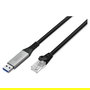 Digitus USB 3.2.RJ45 Cable Ethernet USB-A a RJ45, 2 m, Negro, Cat6a, S/FTP, 1 Gbit/s, Plug and Play