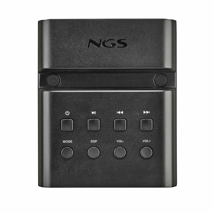NGS SKY CHARM PRO Torre de Sonido con Bluetooth 80W 2.0 Negra con Entrada Óptica USB AUX FM y Broadcasting