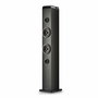 NGS SKY CHARM PRO Torre de Sonido con Bluetooth 80W 2.0 Negra con Entrada Óptica USB AUX FM y Broadcasting