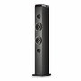NGS SKY CHARM PRO Torre de Sonido con Bluetooth 80W 2.0 Negra con Entrada Óptica USB AUX FM y Broadcasting