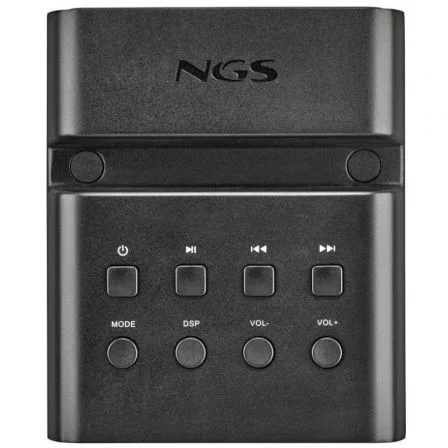 NGS Sky Charm Pro Torre de Sonido 80W Bluetooth 5.4 con Broadcasting, Micrófono Karaoke, Conexión Óptica/USB/AUX y Radio FM, Negro
