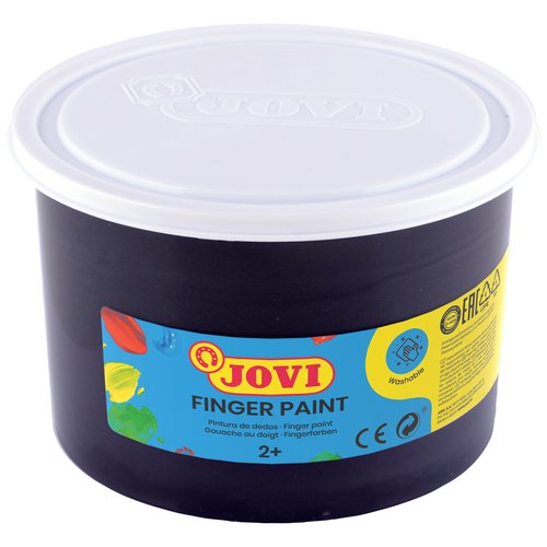 Jovi Pintura de Dedos Negro 500 ml