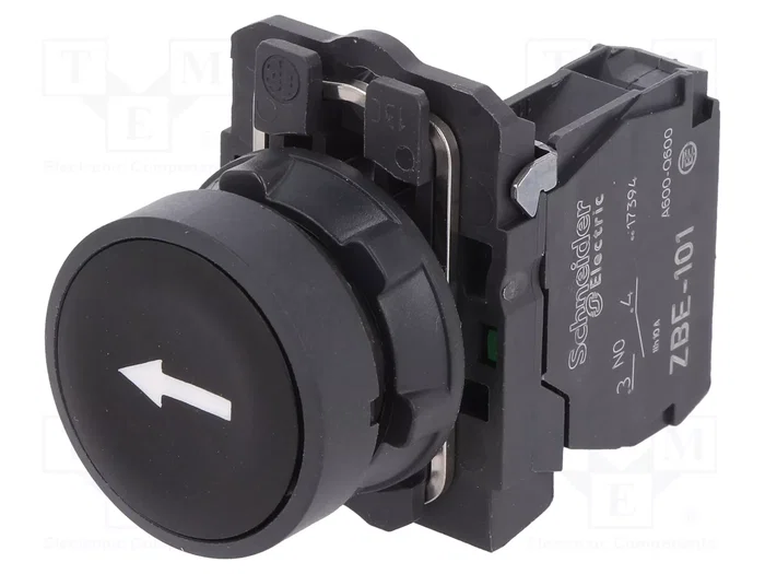 SCHNEIDER ELECTRIC Interruptor de presión Harmony XB5 22mm NA negro SCHNEIDER ELECTRIC Interruptor de presión Harmony XB5 22mm NA negro