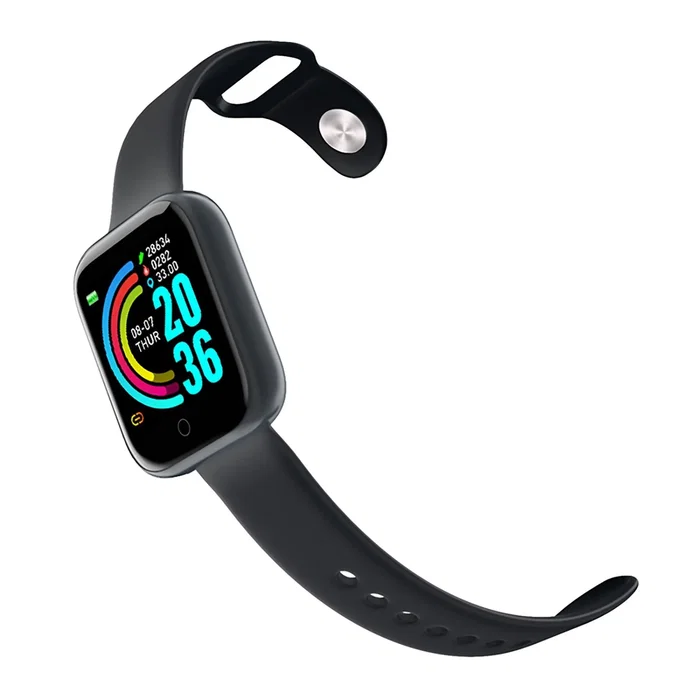 Celly TRAINERBEAT Smartwatch deportivo con monitor de frecuencia cardíaca y oxígeno en sangre, pantalla 1.44", IP67, Negro