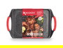 Kinvara Asador Plano 34 x 26 cm de Aluminio Fundido Apto para Inducción (Set de 6)