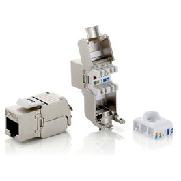 Equip Kit 8 Unidades Conector Hembra RJ45 SFTP Cat6A Keystone Tool Free para Red