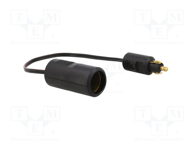 PRO CAR Cable alargador para mechero de coche negro