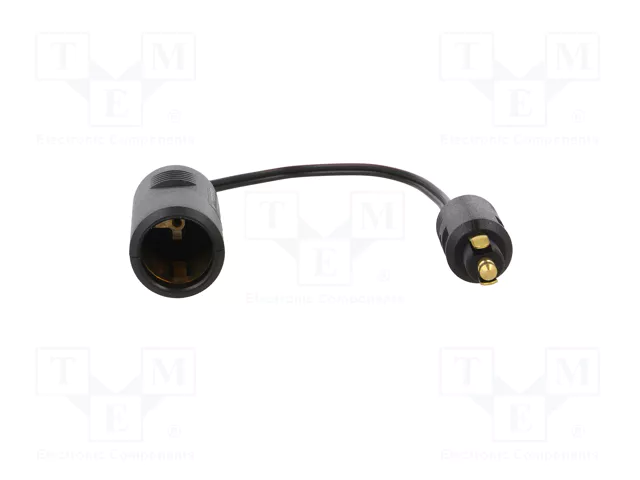 PRO CAR Cable alargador para mechero de coche negro
