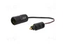 PRO CAR Cable alargador para mechero de coche negro
