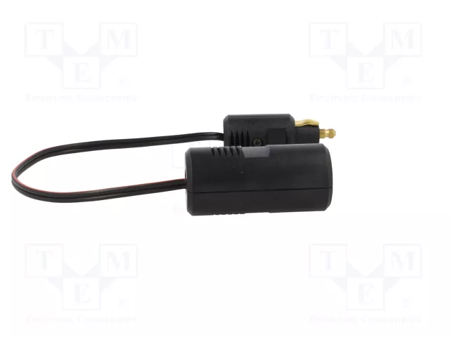 PRO CAR Cable alargador para mechero de coche negro