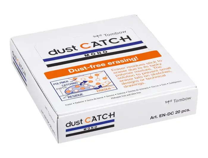 Tombow Goma de Borrar Mono Dust Catch Polimera PVC Negro Atrapa Residuos 19g