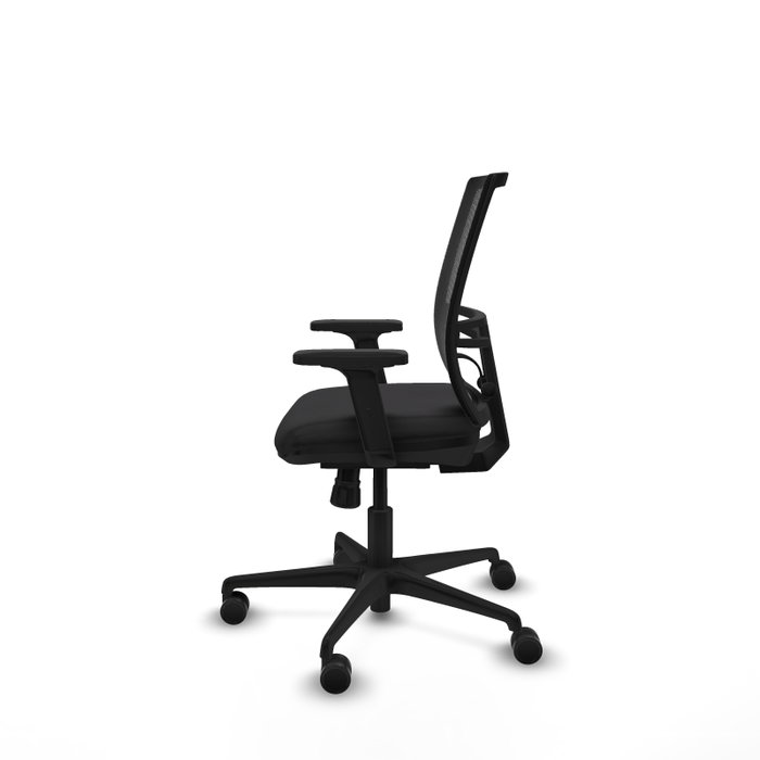 PIQUERAS Y CRESPO Silla de oficina Yunquera Negro con mecanismo Sincro