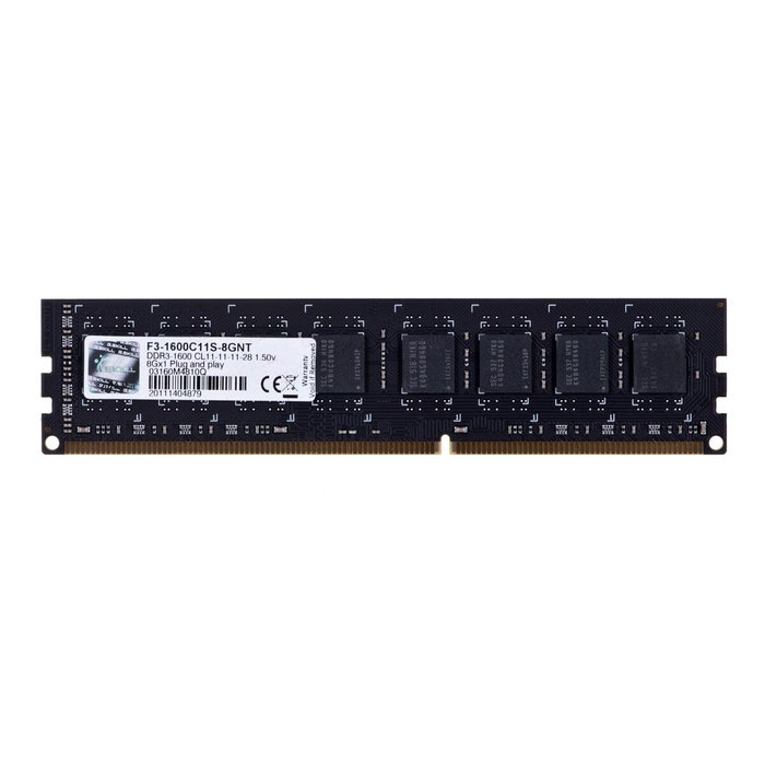 G.Skill Memoria 8 GB DDR3 1600 MHz F3-1600C11S-8GNT NT Series