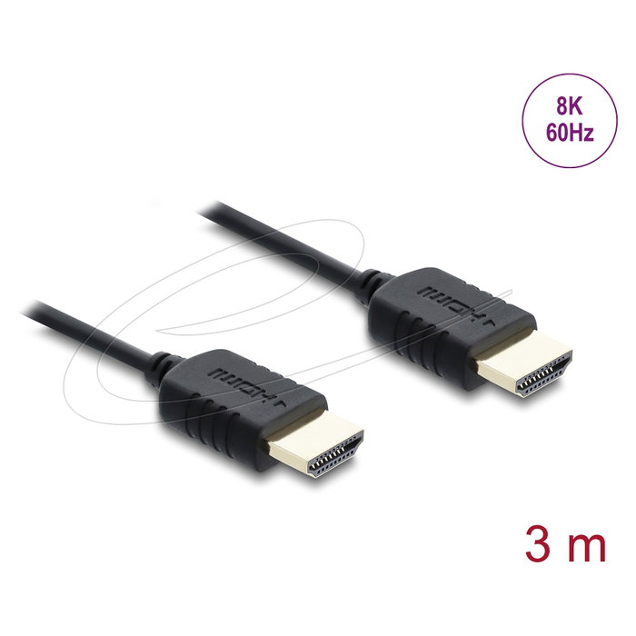 DeLOCK Cable HDMI 8K de 3 m, 48 Gbps, Negro DeLOCK Cable HDMI 8K de 3 m, 48 Gbps, Negro