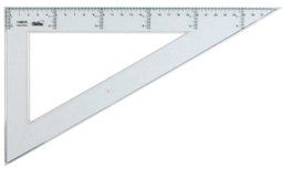 Safta Cartabón de 30 Cm. Cristal