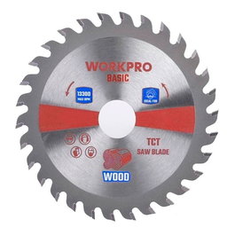 Workpro Basic - Hoja de Sierra Circular para Madera, Ø185 x 20 mm, 48 Dientes, Carburo de Tungsteno, Corte Básico, 7200 RPM