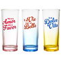 Home Deco Factory Juego de 3 Vasos 220 Ml Colección Dolce Vita