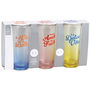 Home Deco Factory Juego de 3 Vasos 220 Ml Colección Dolce Vita