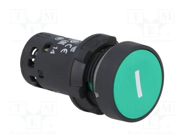 SCHNEIDER ELECTRIC Interruptor de presión Harmony XB7 verde 22mm