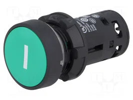 SCHNEIDER ELECTRIC Interruptor de presión Harmony XB7 verde 22mm